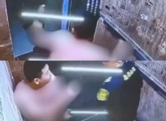 Thấy cô gáj bị Ck Oánh trong tháng máy, bảo vệ chung cư đến dạy dỗ người ck…