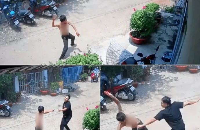 Video Dù sao cũng là cha mình sao lại đanh nhau như vậy