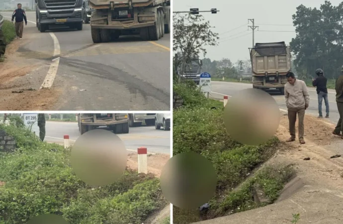 Hiện trường vụ việc tại Tân Yên